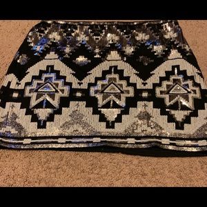 Express Sequin Skirt